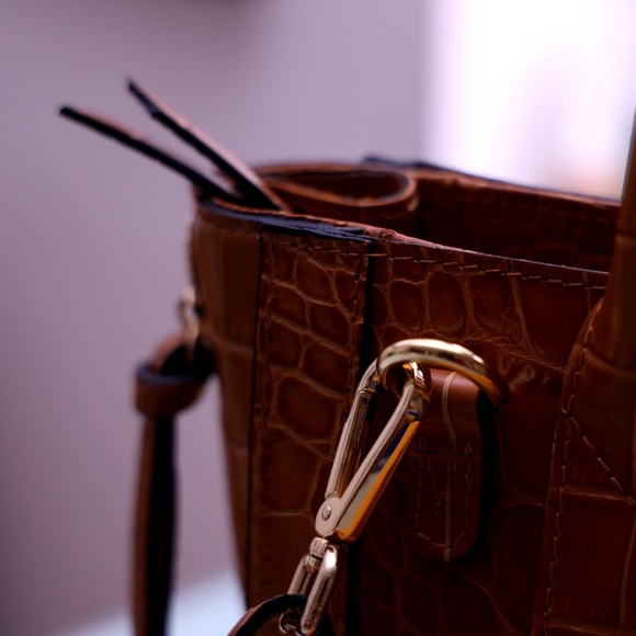 Valentino Croc Leather Handbag - Picture 7 of 8